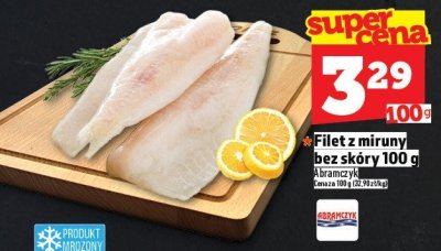 Filet z miruny bez skóry 100 g Abramczyk promocja w TOPAZ