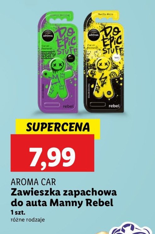 Zawieszka samochodowa do epic stuff Aroma car promocja