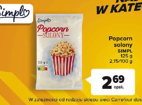 Popcorn solony Simpl promocja