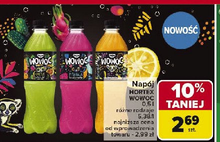 Napój yuzu Hortex wowoc promocja w Carrefour