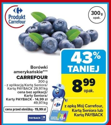 Borówki amerykańskie  promocja w Carrefour Market