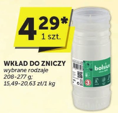 Wkład do zniczy wybrane rodzaje 208-277g promocja w Euro Sklep