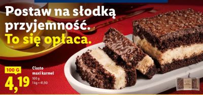 Ciasto maxi karmel promocja w Lidl