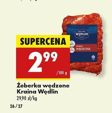Żeberka wędzone Kraina wędlin promocja