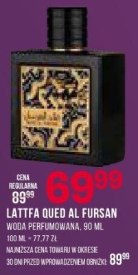 LATTFA OUED AL FURSAN woda perfumowana promocja w Drogerie Natura