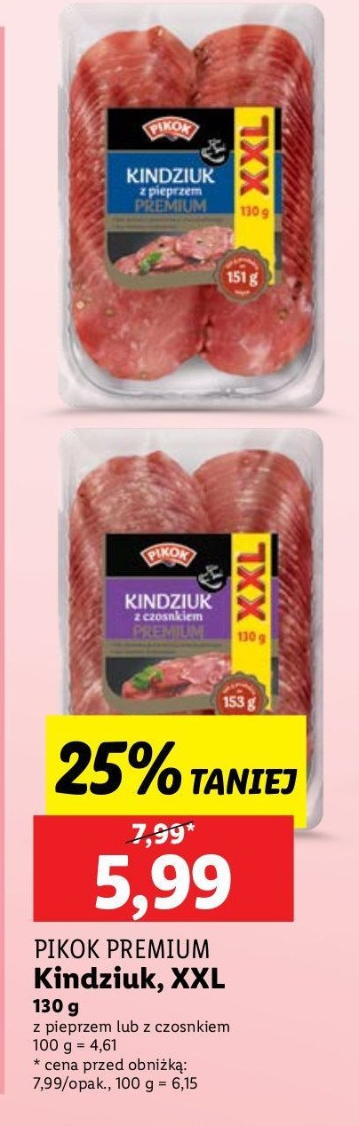 Kindziuk z pieprzem Pikok promocja