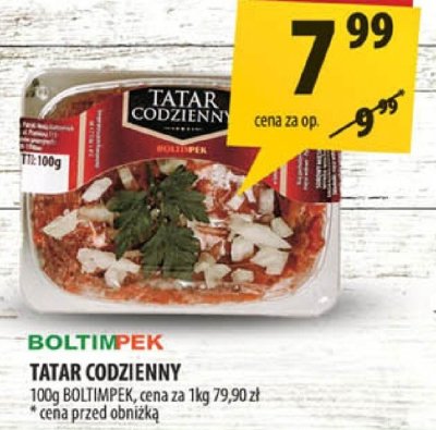 Tatar codzienny Boltimpek promocja w Arhelan