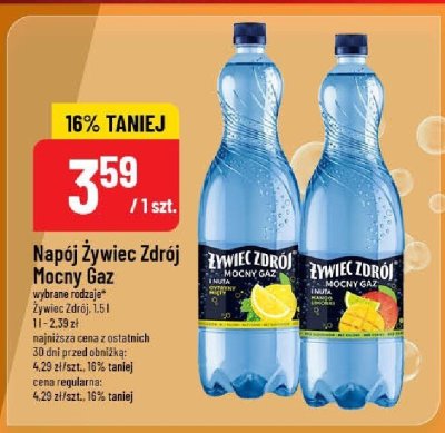 Napój Żywiec Zdrój Mocny Gaz promocja w POLOmarket