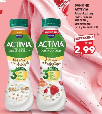 Jogurt pitny Activia różne rodzaje promocja w Kaufland