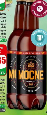 Piwo Mocne Eksportowe butelka pet promocja w Dino