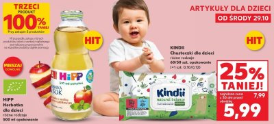 Sok HIPP Herbatka dla dzieci różne rodzaje promocja w Kaufland
