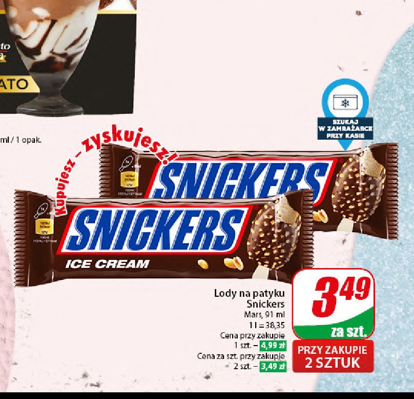 Lód Snickers ice cream promocja