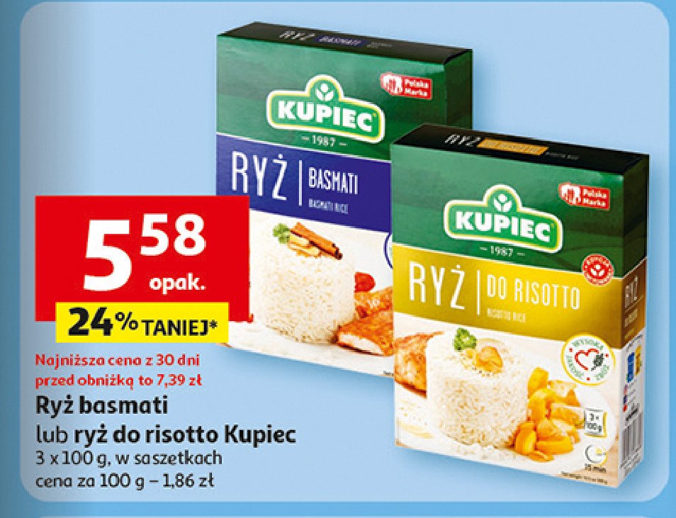 Ryż do risotto Kupiec promocja w Auchan