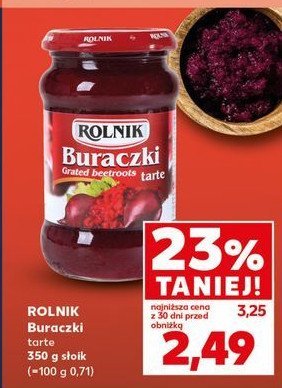 Buraczki tarte Rolnik promocja