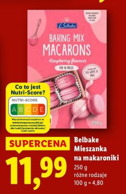 Mieszanka na makaroniki Belbake promocja w Lidl