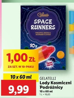 Lód kosmiczni podróżnicy Gelatelli promocja