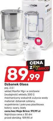 Dzbanek Glass promocja w Bricomarche