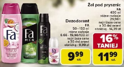 Żel pod prysznic Fa passionfruit promocja