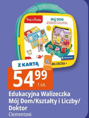 Edukacyjna Walizeczka Mój Dom/Kształty i Liczby/Doktor Clementoni promocja w Leclerc