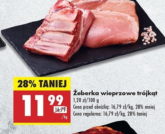 Żeberka wieprzowe trójkąty promocja