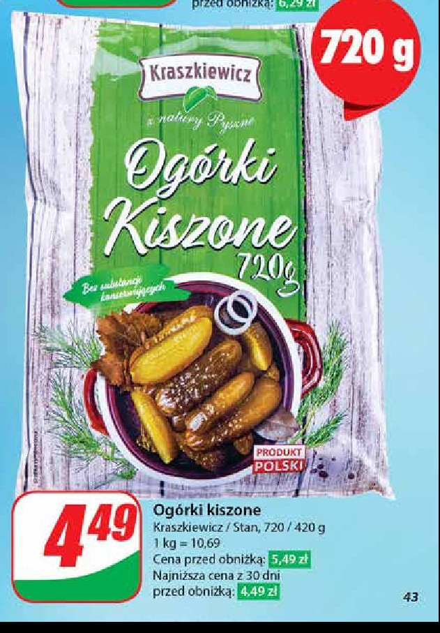 Ogorki kiszone Kraszkiewicz promocja