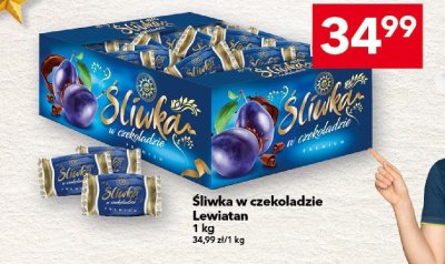 Śliwka w czekoladzie Lewiatan 1 kg promocja w LEWIATAN