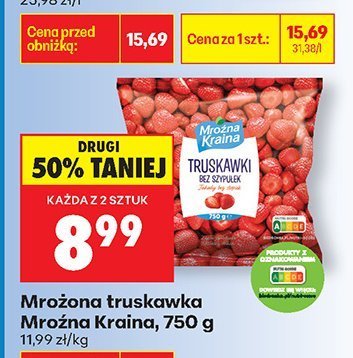 Truskawki mrożone promocja w Biedronka
