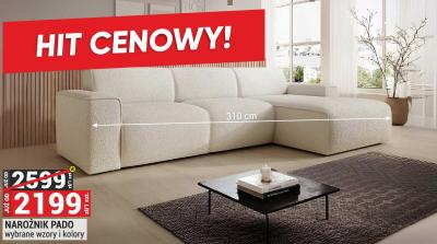 Narożnik PADO wybrane wzory i kolory promocja w Merkury Market