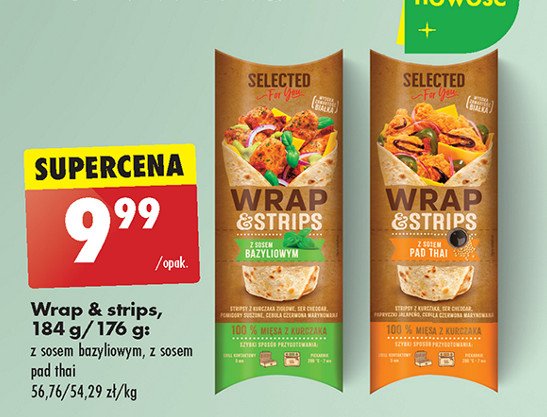 Wrap & strips z sosem bazyliowym Selected for you promocja