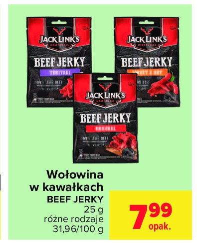 Suszona wo艂owina beef jerky original promocja