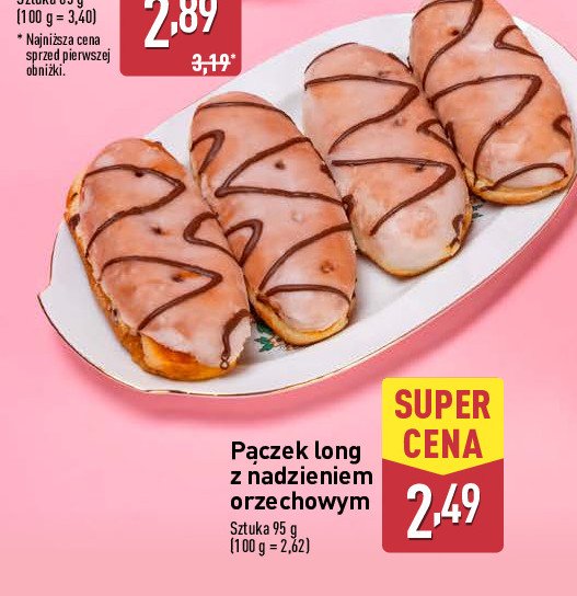 Pączek long z nadzieniem orzechowym promocja