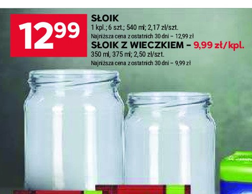 Słoiki z zakrętkami z nadrukiem poj. 350 ml promocja