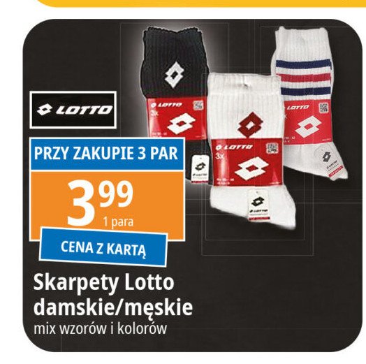 Skarpety męskie Lotto promocja w Leclerc