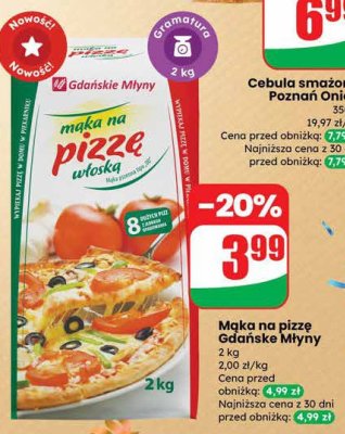 Mąka na pizzę Gdańskie Młyny włoska promocja w Dino