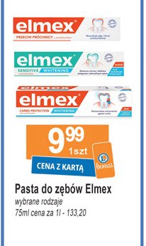 Pasta do zębów przeciw próchnicy whitening Elmex promocja