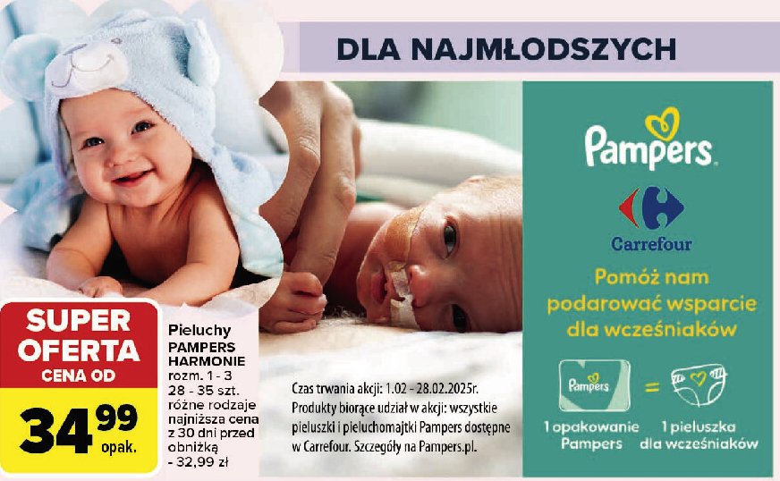 Pieluchy 1 PAMPERS HARMONIE promocja