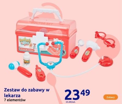 Zestaw do zabawy w lekarza 7 elementów promocja w Action
