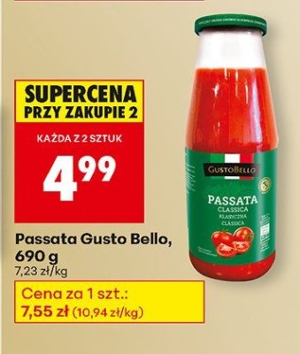 Passata Gusto Bello promocja w Biedronka