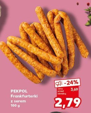 Frankfurterki z serem Pekpol promocja w Kaufland