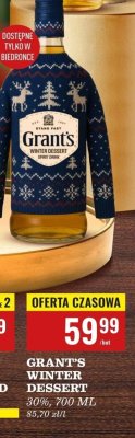Whisky Grant's Winter Dessert 30%, 700 ML promocja w Biedronka