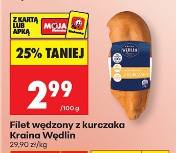 Filet wędzony z kurczaka Kraina wędlin promocja w Biedronka