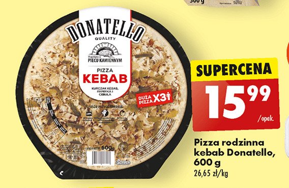 Pizza kebab Donatello pizza promocja
