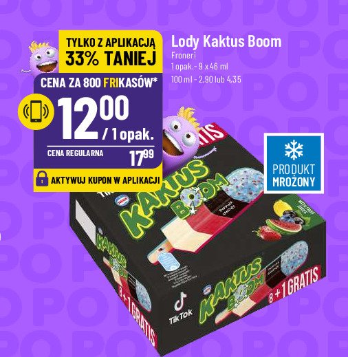 Lody boom Nestle kaktus promocja