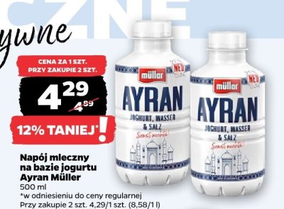 Napój mleczny na bazie jogurtu Ayran 500 ml promocja w Netto