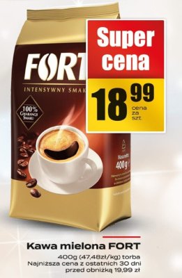 Kawa mielona FORT promocja w Supeco