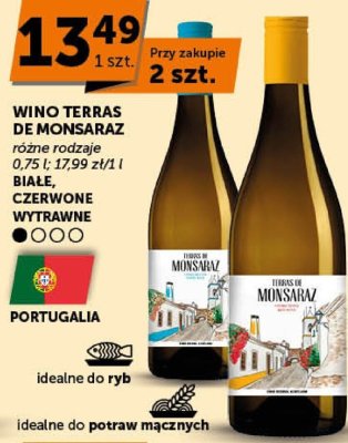 Wino Terras de Monsaraz różne rodzaje białe, czerwone wytrawne promocja w Groszek