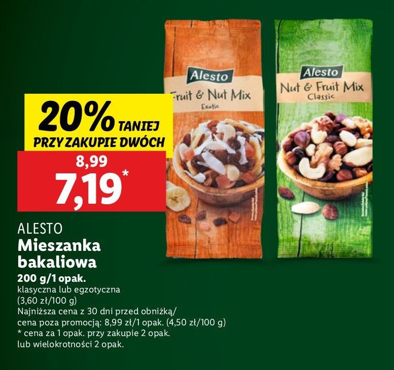 Mieszanka bakaliowa exotic Alesto promocja