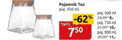 Pojemnik Tao 350 ml promocja w Black Red White