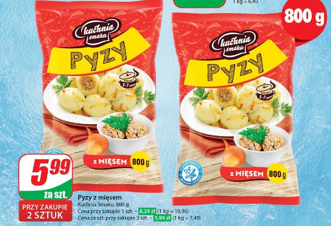 Pyzy z mięsem Kuchnia smaku promocja w Dino