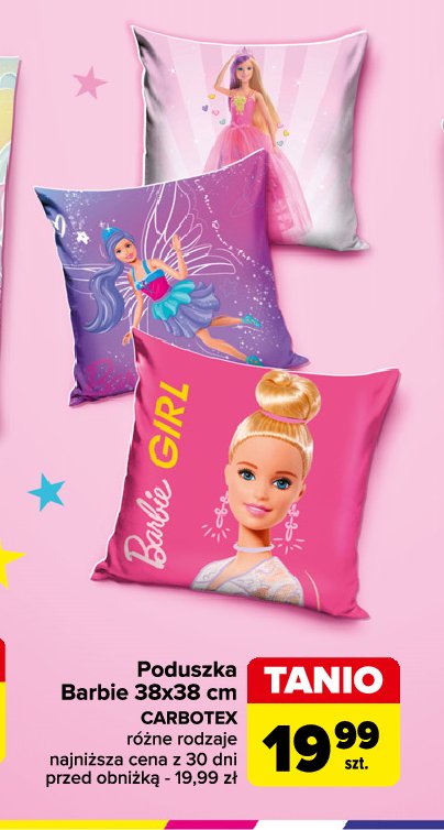 Poduszka barbie 38 x 38 xm promocja